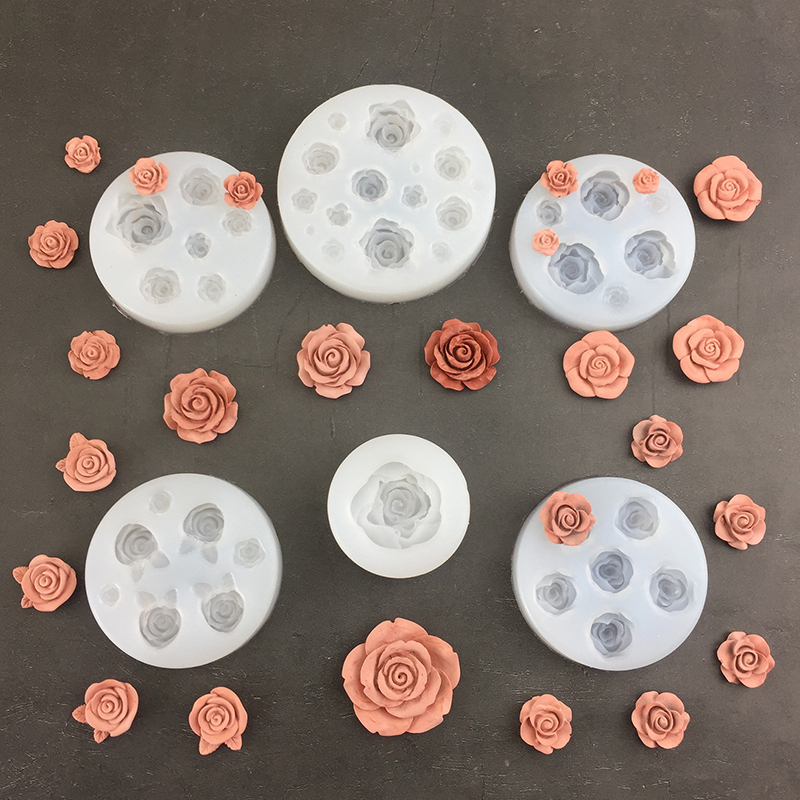 Soap Making Tools - 3d Rose Bloemvorm Blad Siliconen Mallen