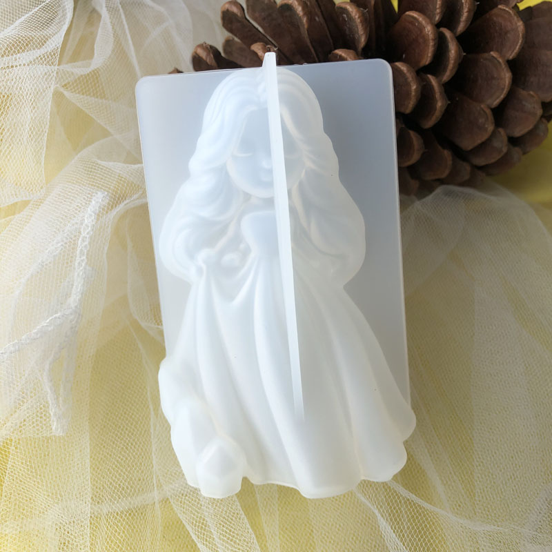 Soap Making Gloves - 3D Schattige Prinses Siliconen Kaars Schimmel