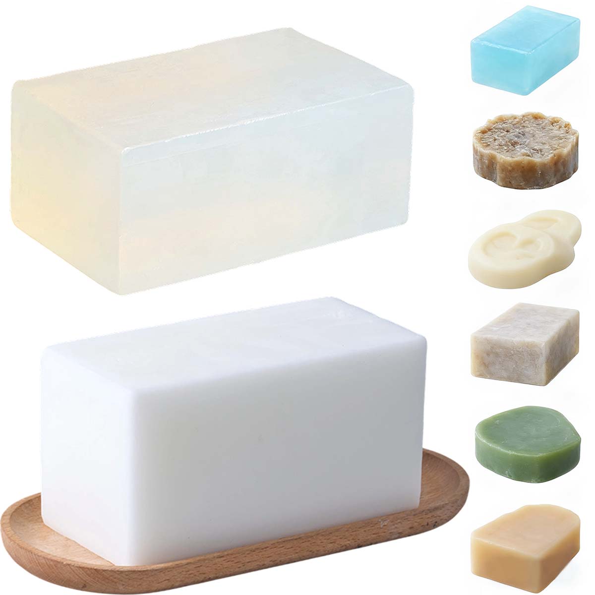 Soap Making With Soap Base - 1000g Helder Witte Zeep Basis DIY