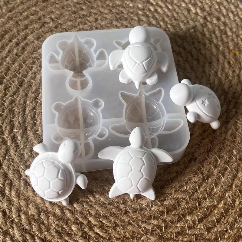 Soap Making Gloves - Vier Schildpadden Gips Siliconen Mallen DIY