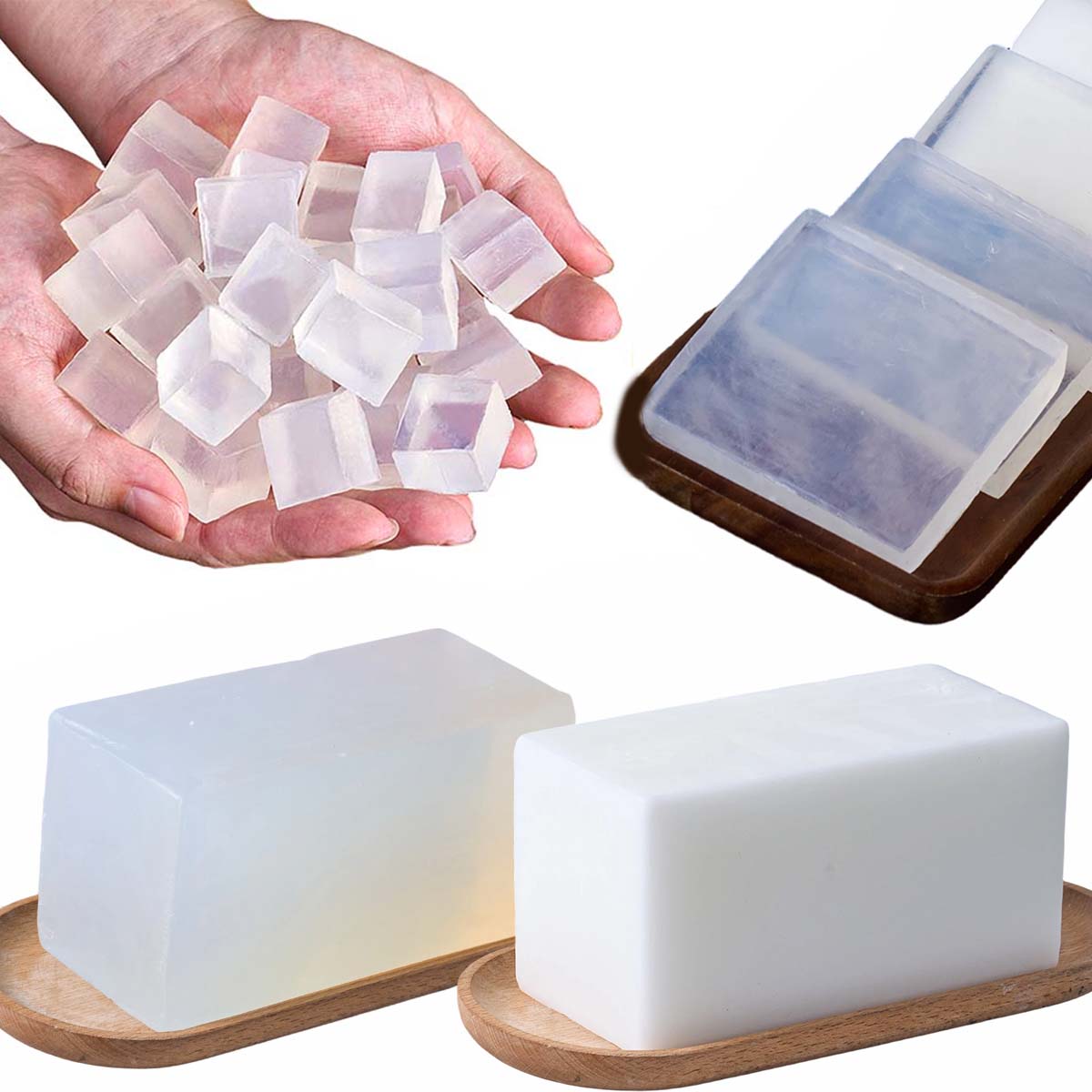 Soap Making With Soap Base - 1000g Glycerine Zeep Basis DIY Handgemaakte