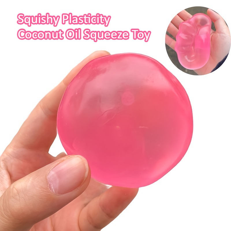 Coconut Oil Refined - Vormbaar squishy kokosolie knijp-speeltje, vormbaar stressbal,