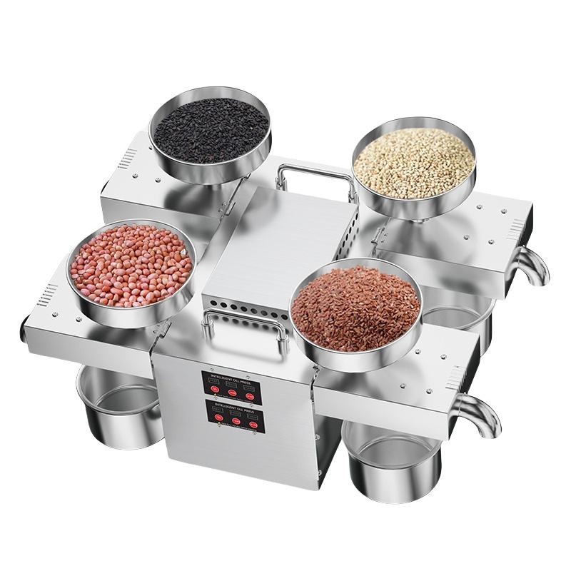 Coconut Oil Refined - 4-kops pinda koude pers oliepersmachine, kokosnootzaad