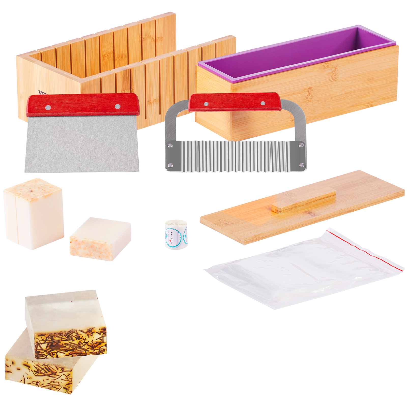Soap Making Accessories - VEVOR Zeepmaakset Bamboe Snijdoos en Binnendoos