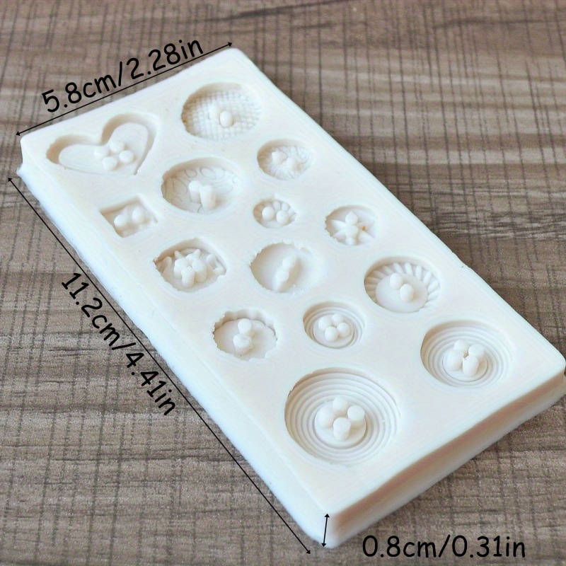 Knopvormige siliconen mal voor - Soap Making Gloves recensie en prijs