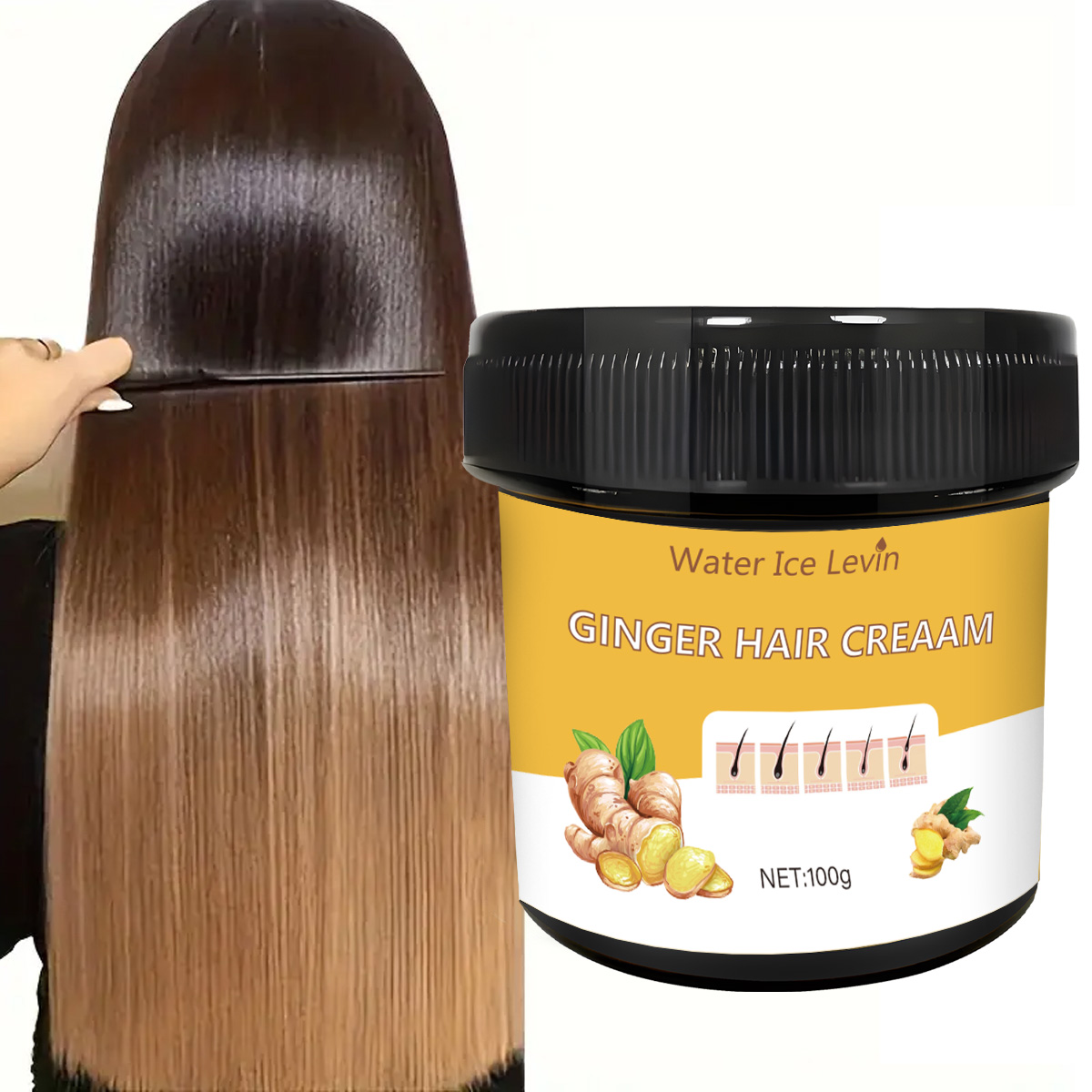 Haarcrème met gembergeur, een  - Coconut Oil Refined recensie en prijs