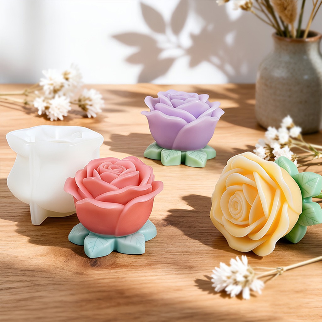 3D Rozenkaarsvorm met bladeren - Soap Making With Soap Base recensie en prijs